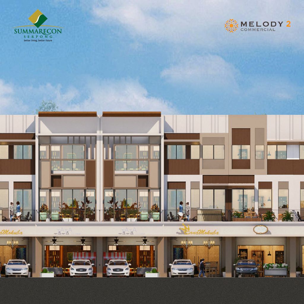 foto tampak rumah tipe 5x20 Hook 3 Lantai perumahan RUKO MELODY 2