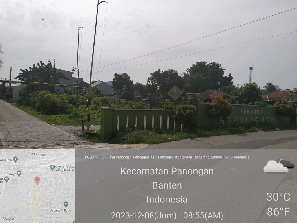 foto gerbang perumahan SERDANG ASRI 3