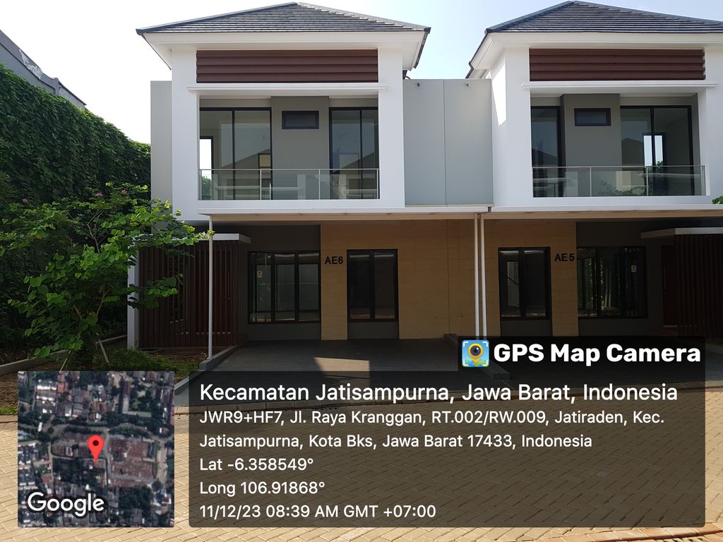 foto tampak rumah tipe Filia Special (Sudut) perumahan Premier Estate 3 Extension
