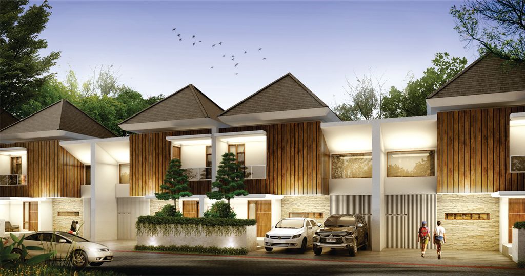 foto tampak rumah tipe B.01 perumahan HARA RESIDENCE