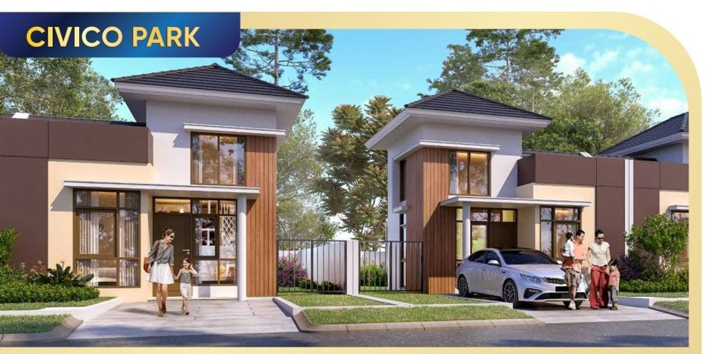 foto tampak rumah tipe CIVICO PARK STD-STD perumahan CITRA RAYA - CLUSTER CASLANO PARK
