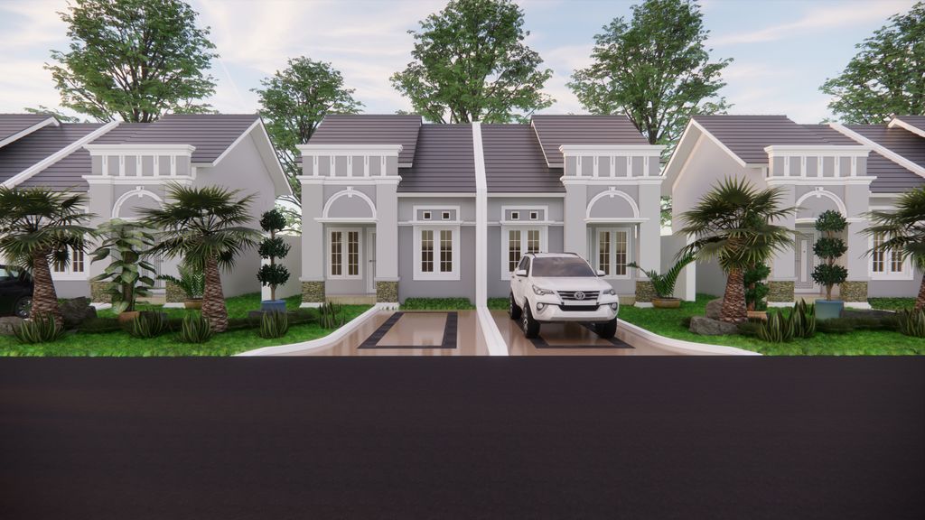 foto tampak rumah tipe 39 perumahan CITRALAND NGK CLUSTER EMERALD