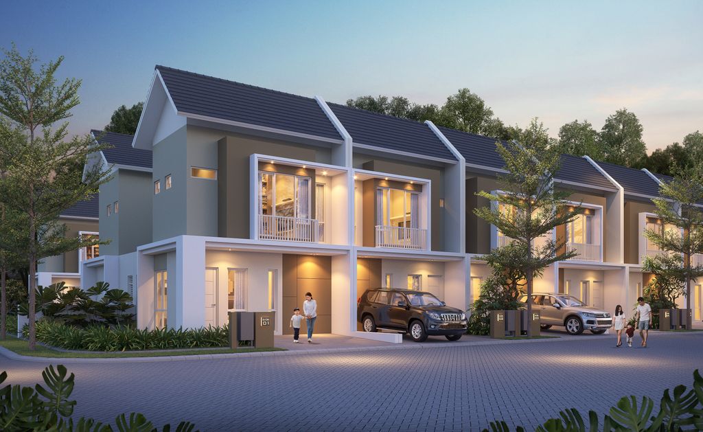 foto tampak rumah tipe 54 ARIMBI perumahan CASA ARJUNA EXT
