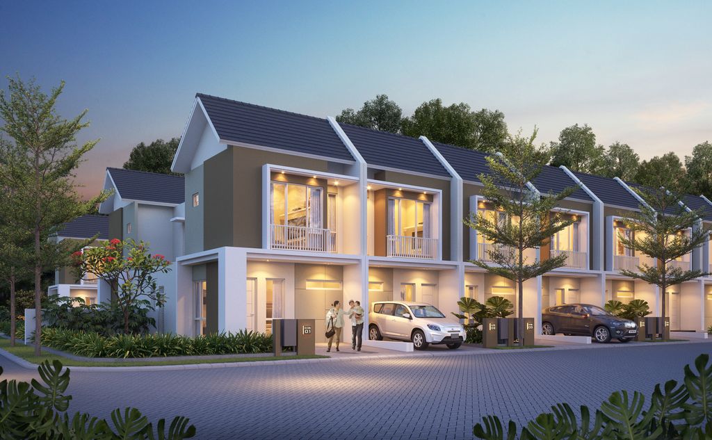 foto tampak rumah tipe 47 SRIKANDI perumahan CASA ARJUNA EXT