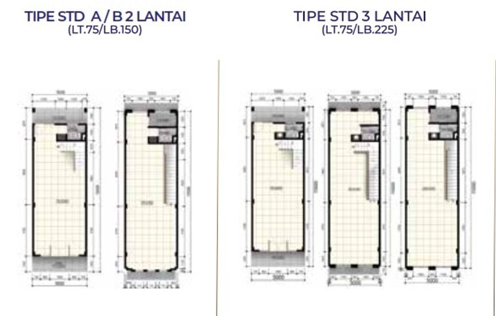 foto denah rumah tipe SAPPHIRE 3LT perumahan CIMANGGIS GOLF ESTATE