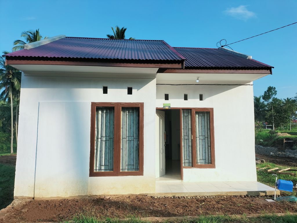 foto tampak rumah tipe 36 perumahan ALDI RESIDENCE PAGARUYUNG 2
