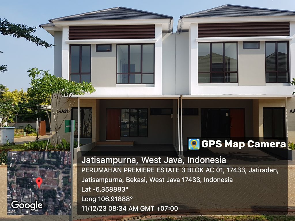 foto tampak rumah tipe Gavril (Sudut) perumahan Premier Estate 3 Extension