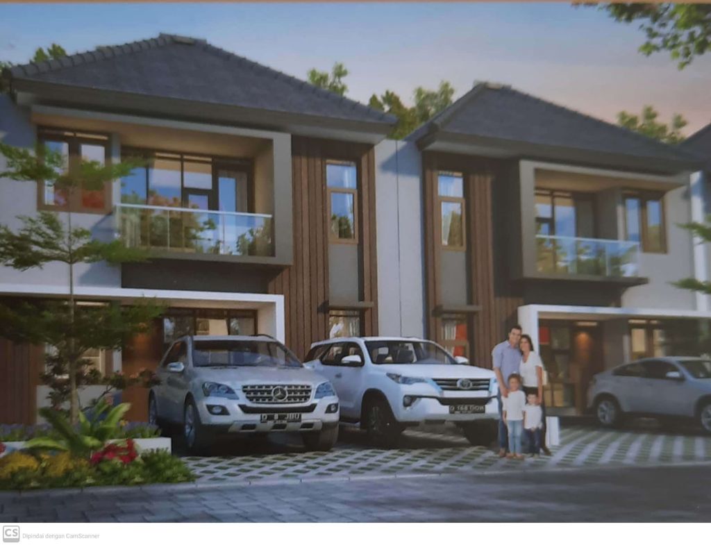 foto tampak rumah tipe JIMBARAN 85/140 perumahan BALI GARDEN CITY VIEW TAHAP 2