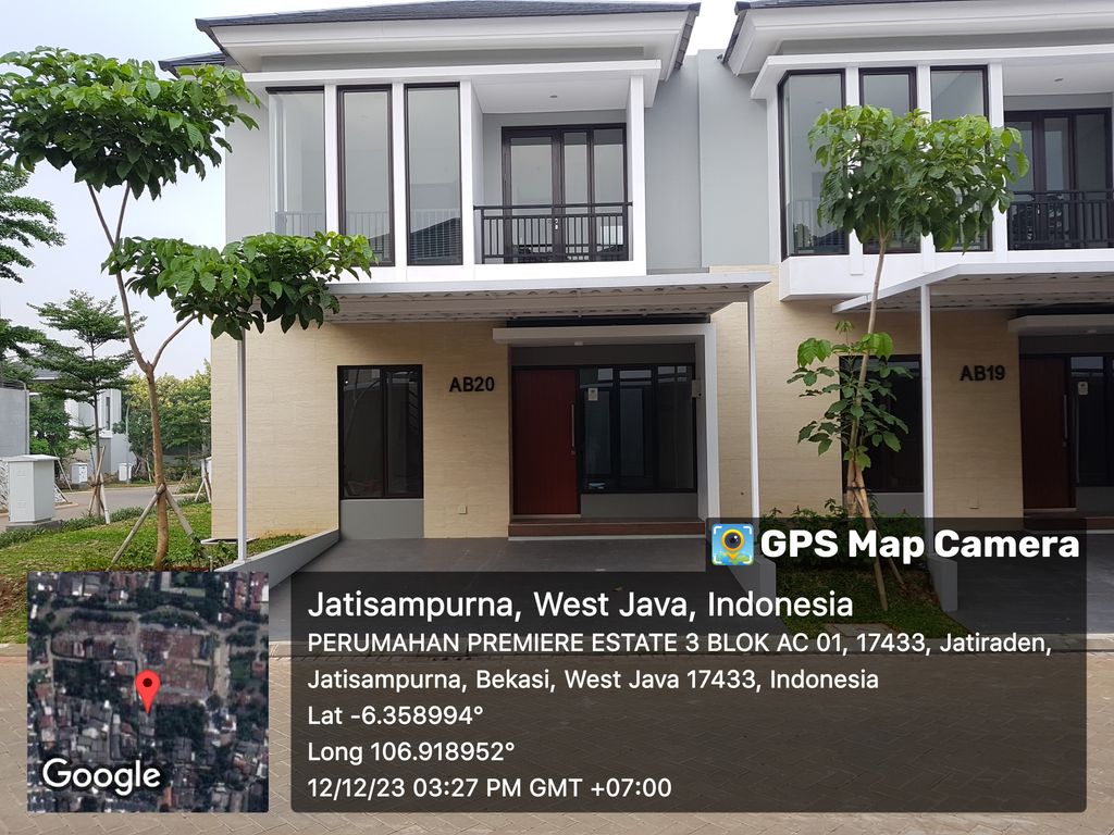 foto tampak rumah tipe Besançon Special (Sudut) perumahan Premier Estate 3 Extension