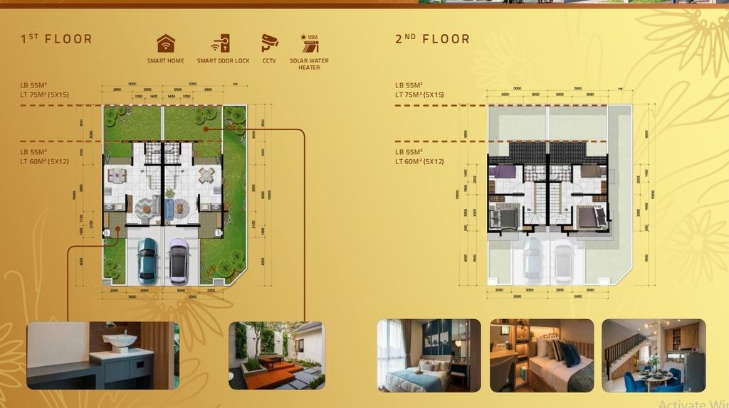 foto denah rumah tipe CARRERA perumahan CITRA RAYA -CLUSTER LAUSANNE PARK