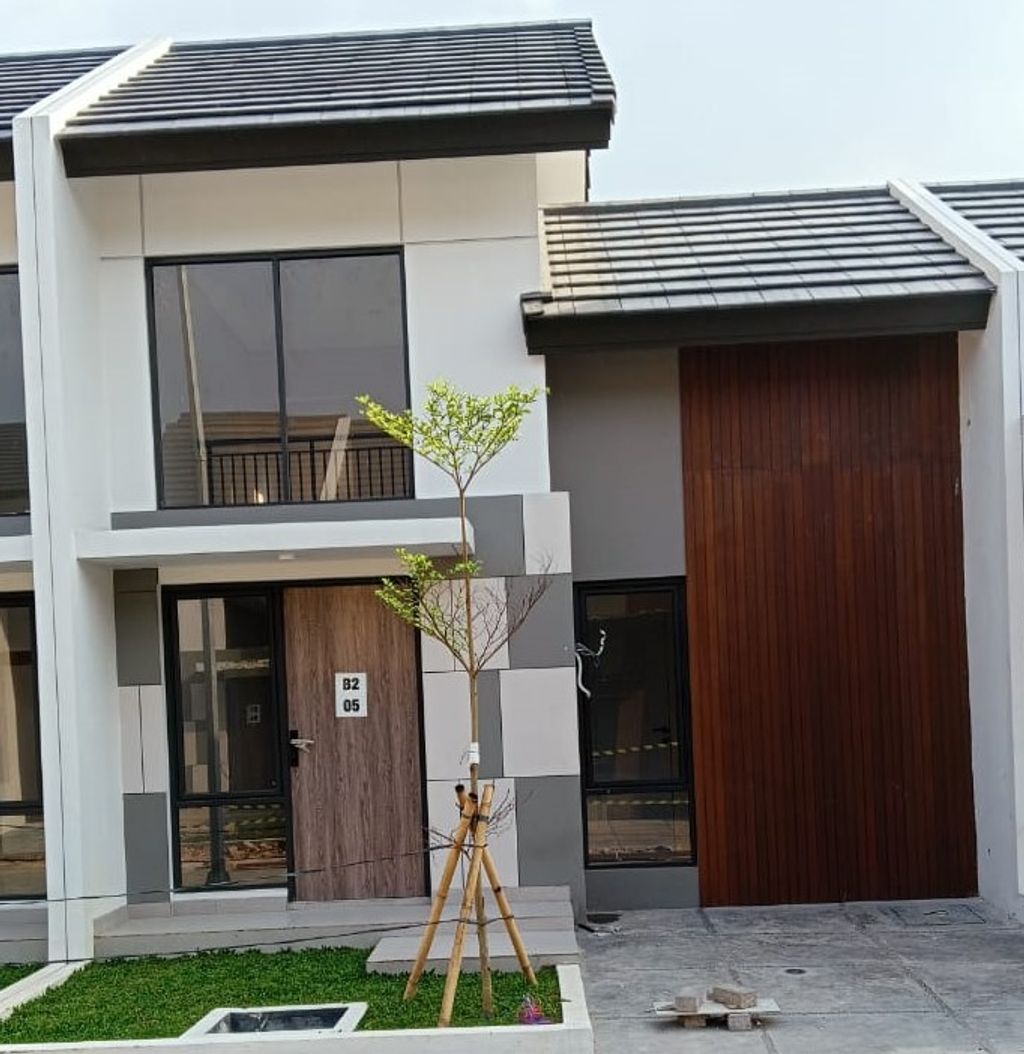 foto tampak rumah tipe RUBY perumahan GRAND ALMAS RESIDENCE