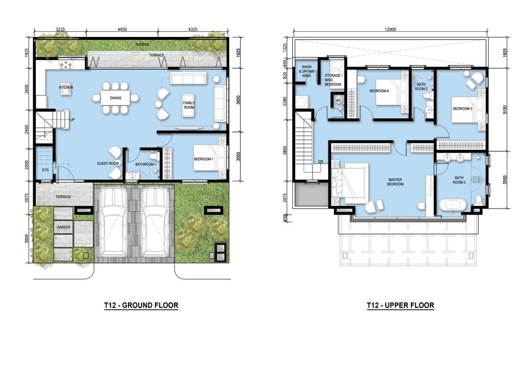 foto denah rumah tipe T12.2 perumahan Jewel Garden