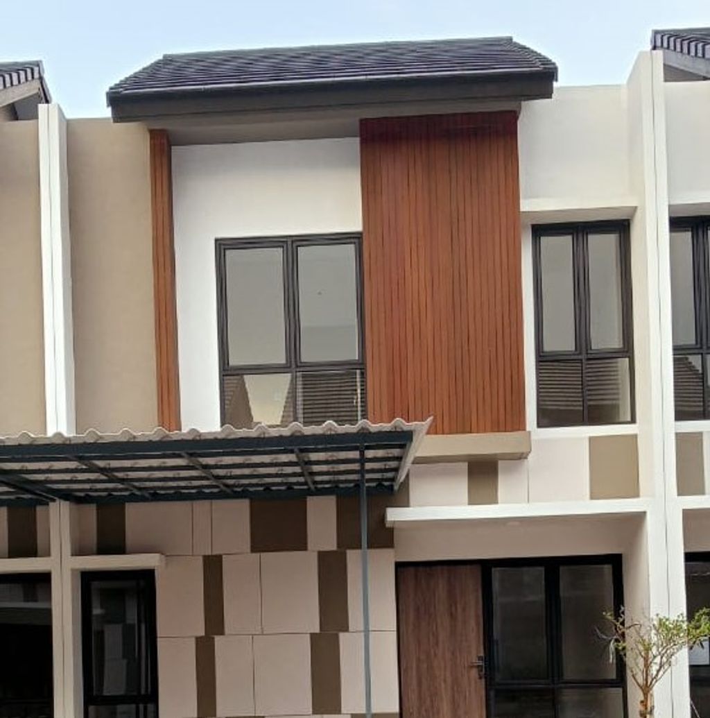 foto tampak rumah tipe SAPPHIRE perumahan GRAND ALMAS RESIDENCE