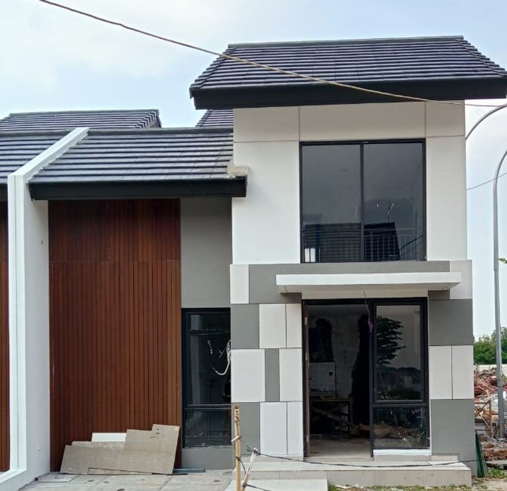 foto tampak rumah tipe RUBY perumahan GRAND ALMAS RESIDENCE