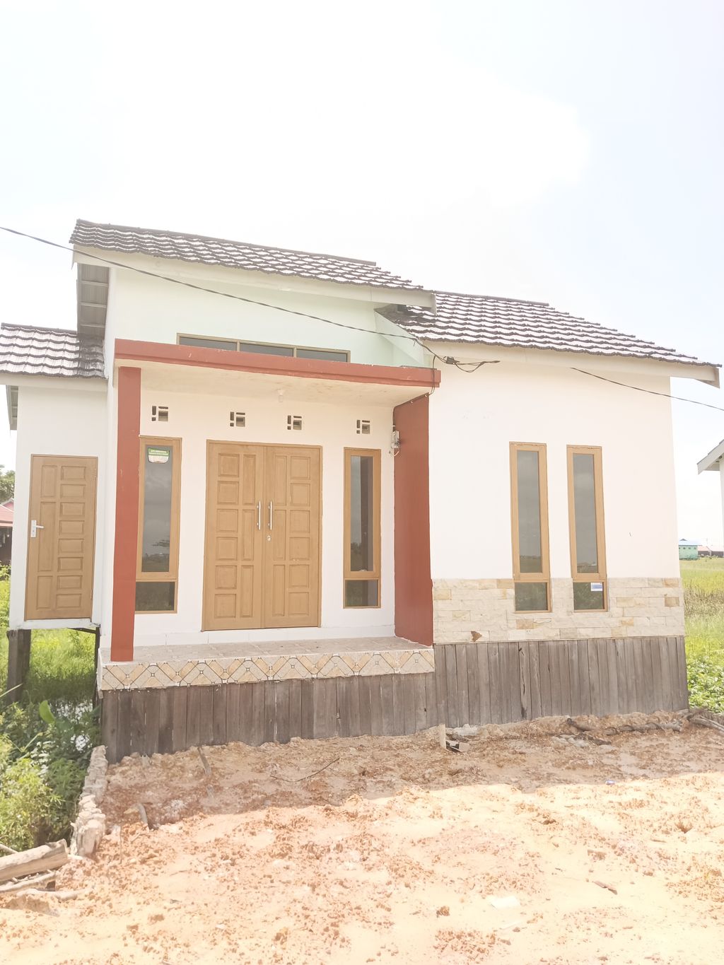 foto tampak rumah tipe MBR perumahan SAWAH BESAR THP II