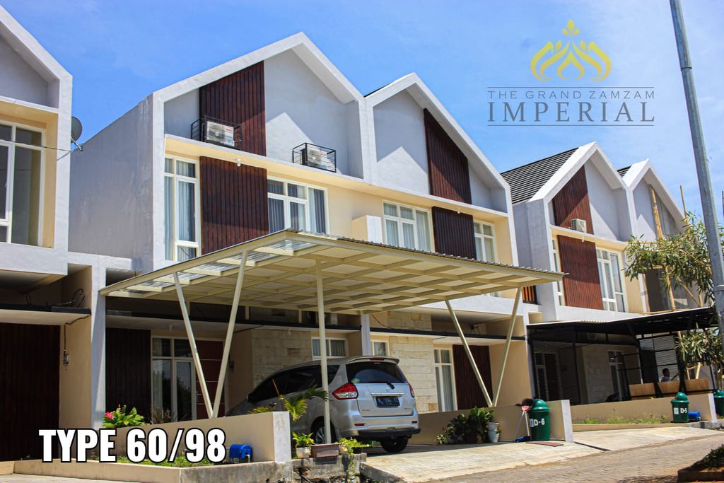 foto tampak rumah tipe 60 BJWR perumahan THE GRAND ZAMZAM IMPERIAL TAHAP 3