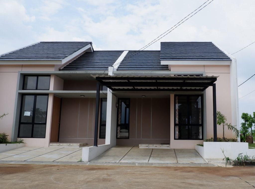 foto tampak rumah tipe 36 perumahan BUKIT AYANA CIOMAS