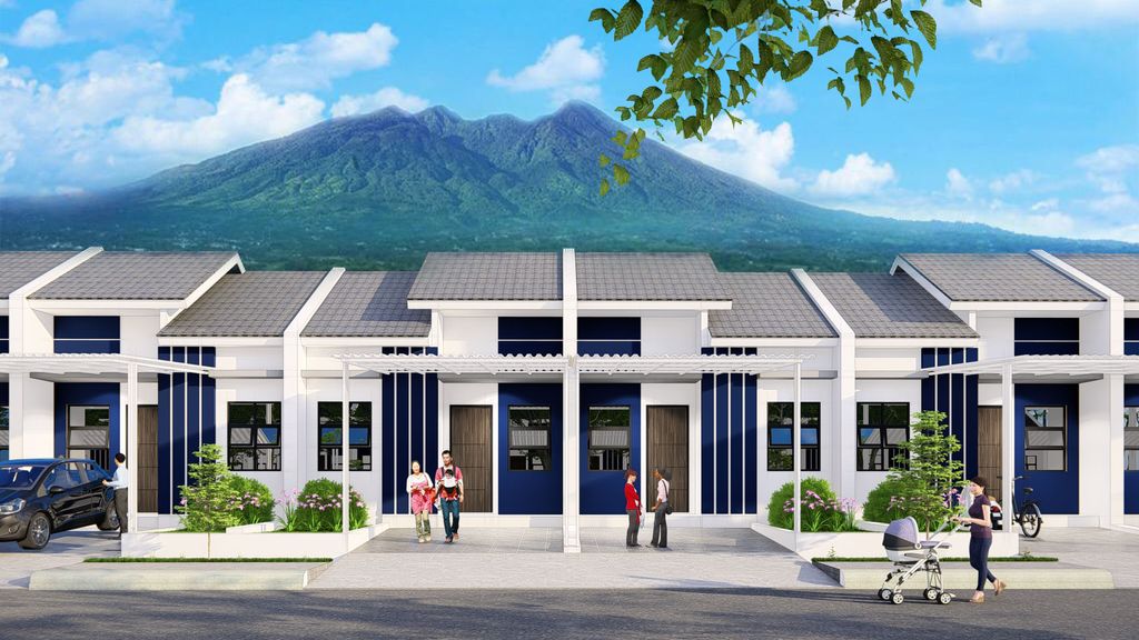 foto tampak rumah tipe AURORA VIEW 36/72 perumahan Bukit Rancamaya Residence