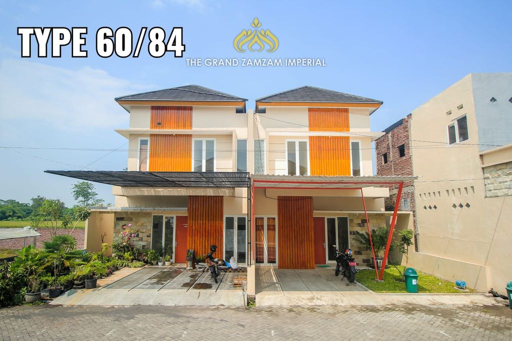 foto tampak rumah tipe 60 PTHN perumahan THE GRAND ZAMZAM IMPERIAL TAHAP 3