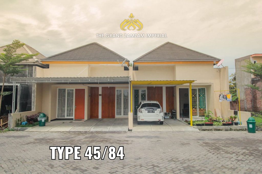 foto tampak rumah tipe 45 PTHN perumahan THE GRAND ZAMZAM IMPERIAL TAHAP 3