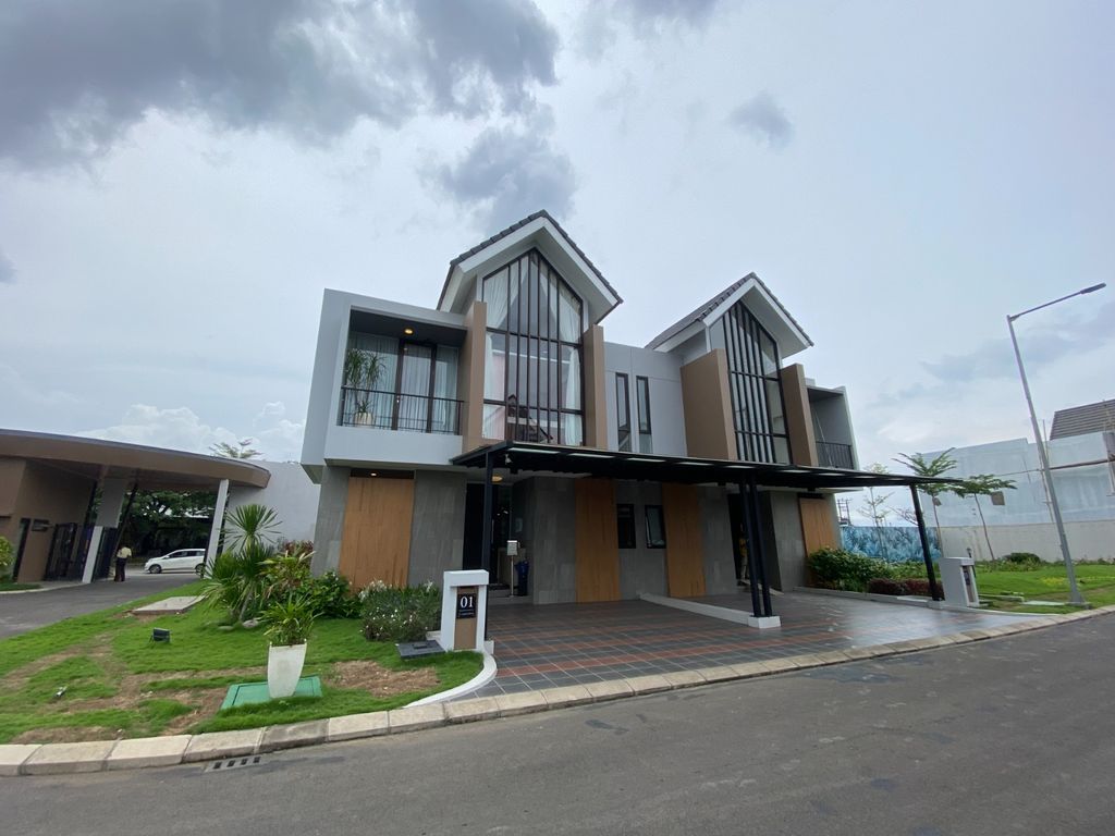 foto tampak rumah tipe BACKYARD 8 perumahan The Mutiara Lagoon