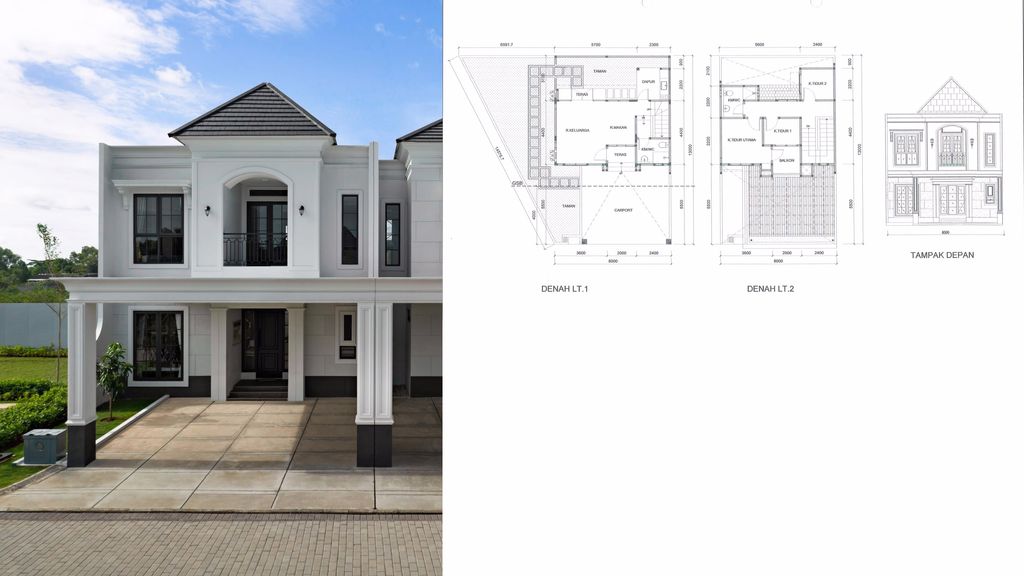 foto tampak rumah tipe 8 x 13 HOEK perumahan Summarecon Emerald Karawang - Cluster Verena