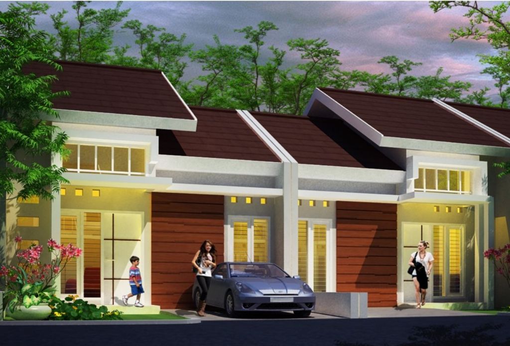foto tampak rumah tipe CHESNUT perumahan TAMAN WISATA REGENCY