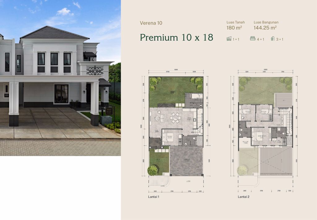 foto tampak rumah tipe 10 X 18 BADAN perumahan Summarecon Emerald Karawang - Cluster Verena