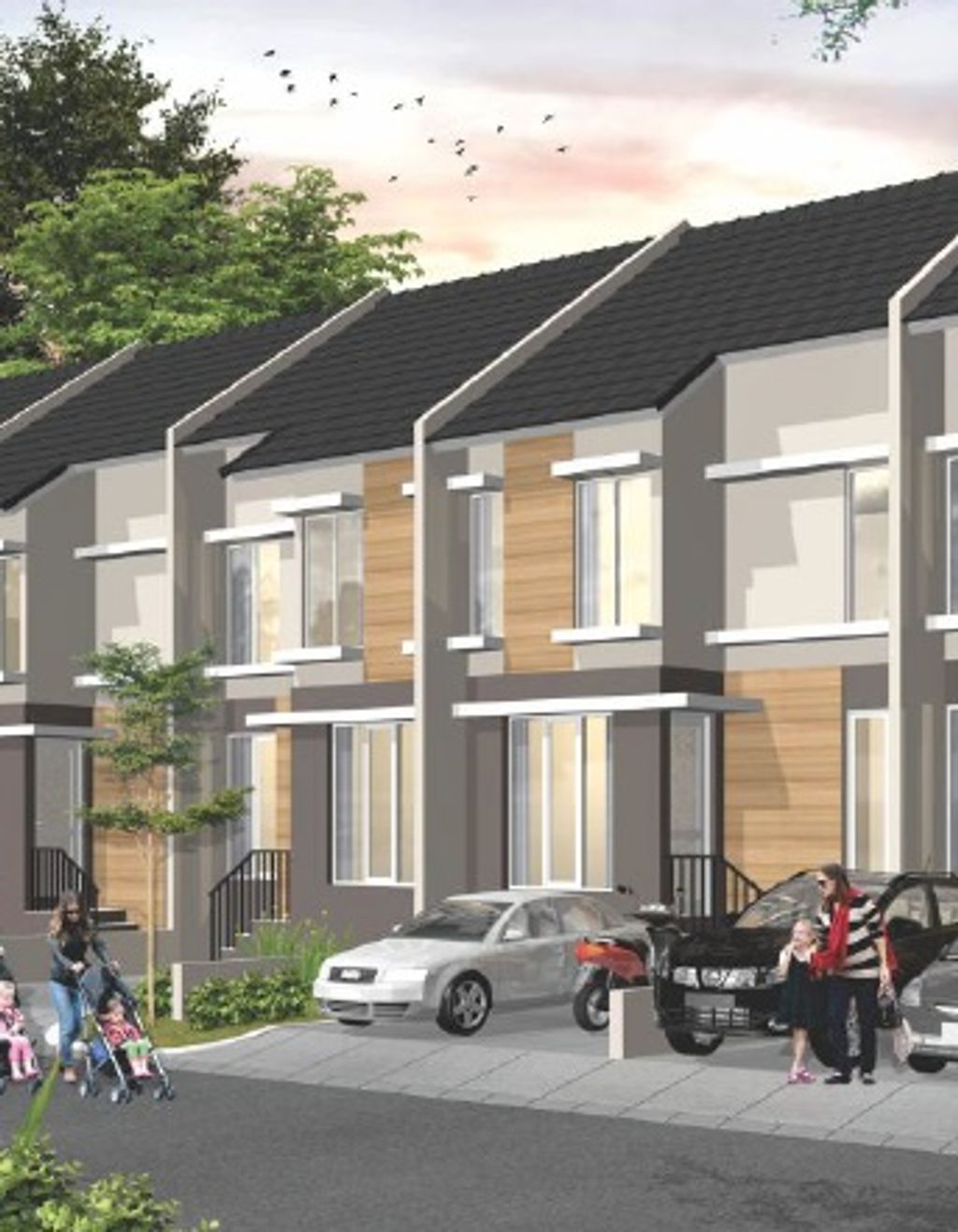 foto tampak rumah tipe FTI 58 perumahan PERUMAHAN WAHID FTI 1