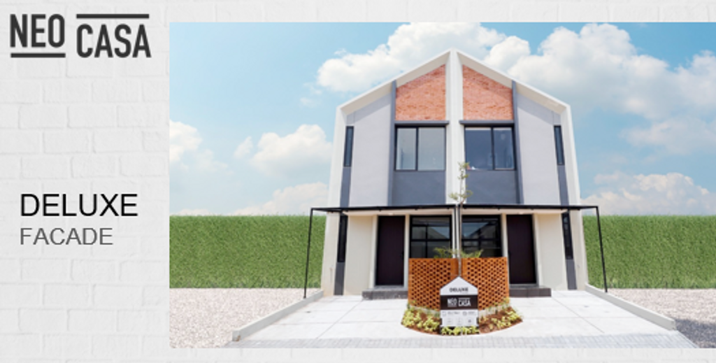 foto tampak rumah tipe DELUXE perumahan EMERALD NEOPOLIS - CLUSTER NEOCASA