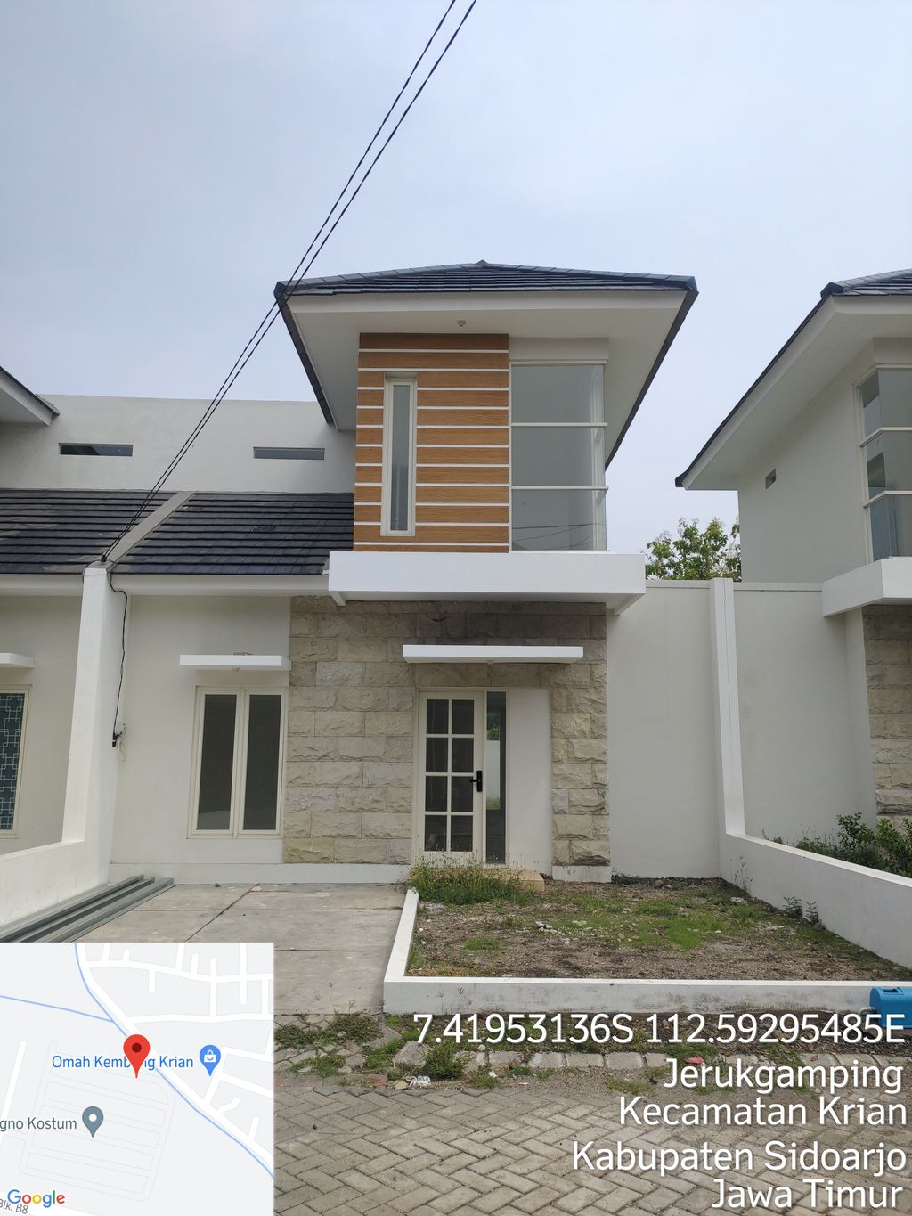 foto tampak rumah tipe GAZANIA 2 196 perumahan Mandiri Residence