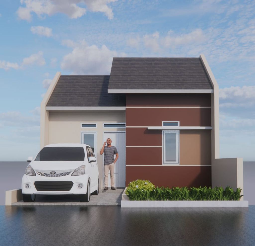 foto tampak rumah tipe 30/72 perumahan HARMONI RAYA