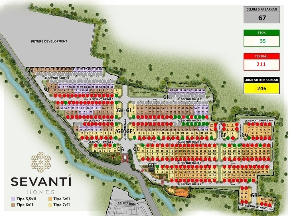 foto denah rumah tipe SELINA DELUXE perumahan Summarecon Emerald Karawang - Cluster Sevanti