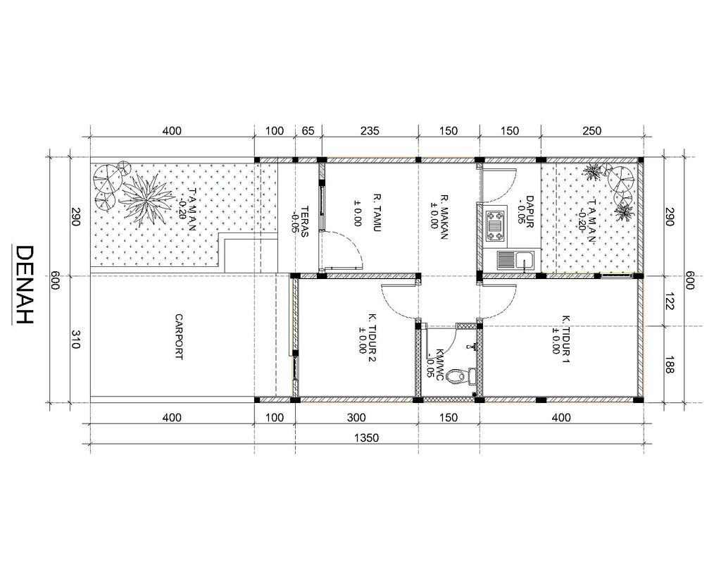 foto denah rumah tipe 41 Standar perumahan MUTIARA GADING 2 TAHAP 2
