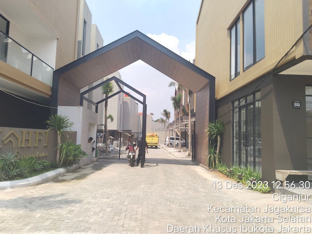 foto denah rumah tipe cluster perumahan KAHFI SIGNATURE