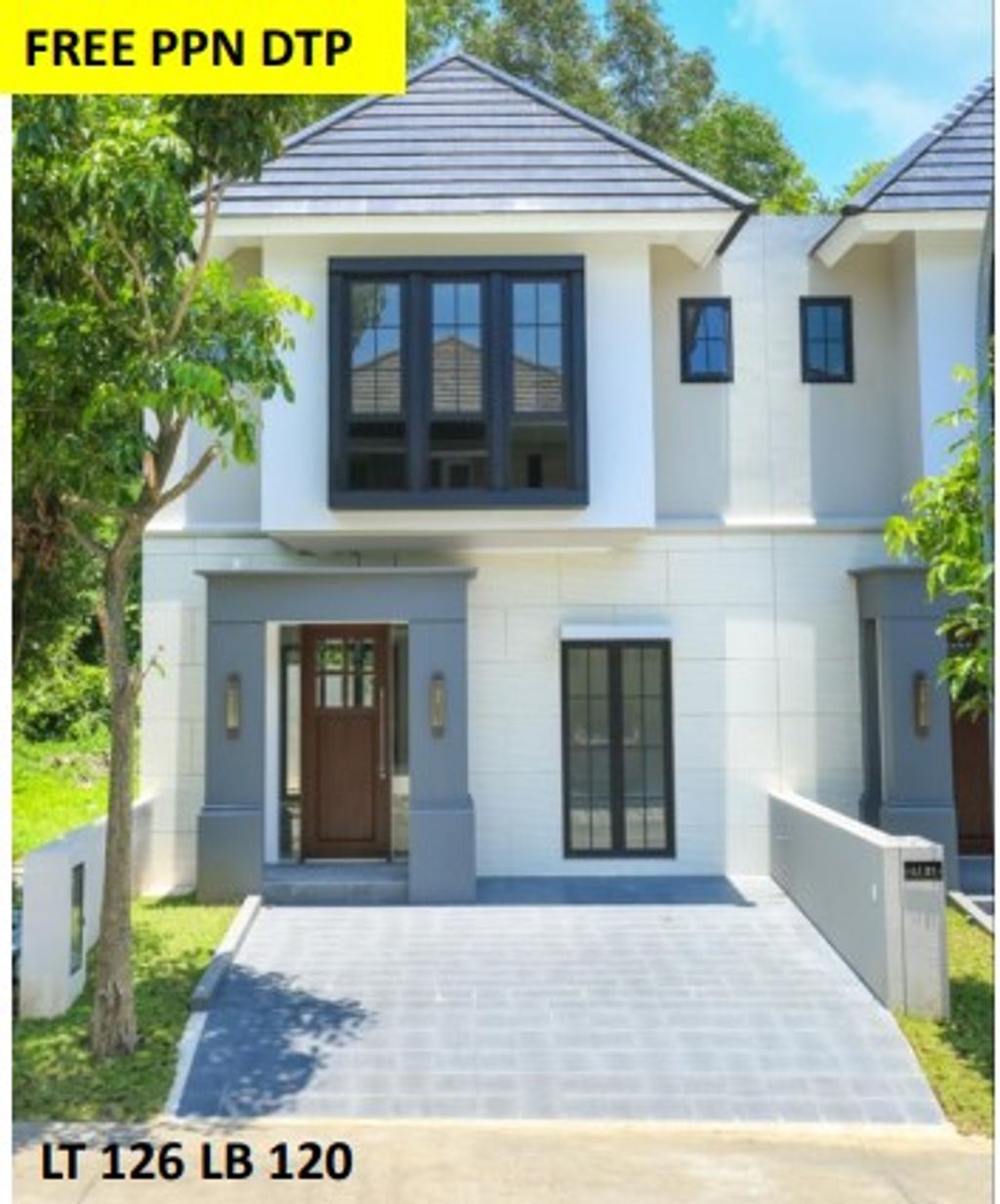 foto tampak rumah tipe ALUNITE perumahan CITRASUN GARDEN SEMARANG