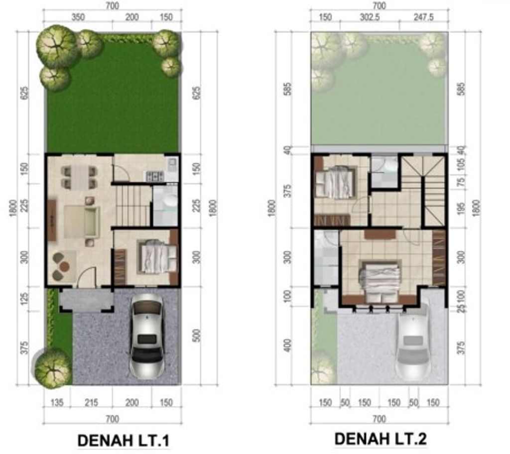 foto denah rumah tipe ALUNITE perumahan CITRASUN GARDEN SEMARANG