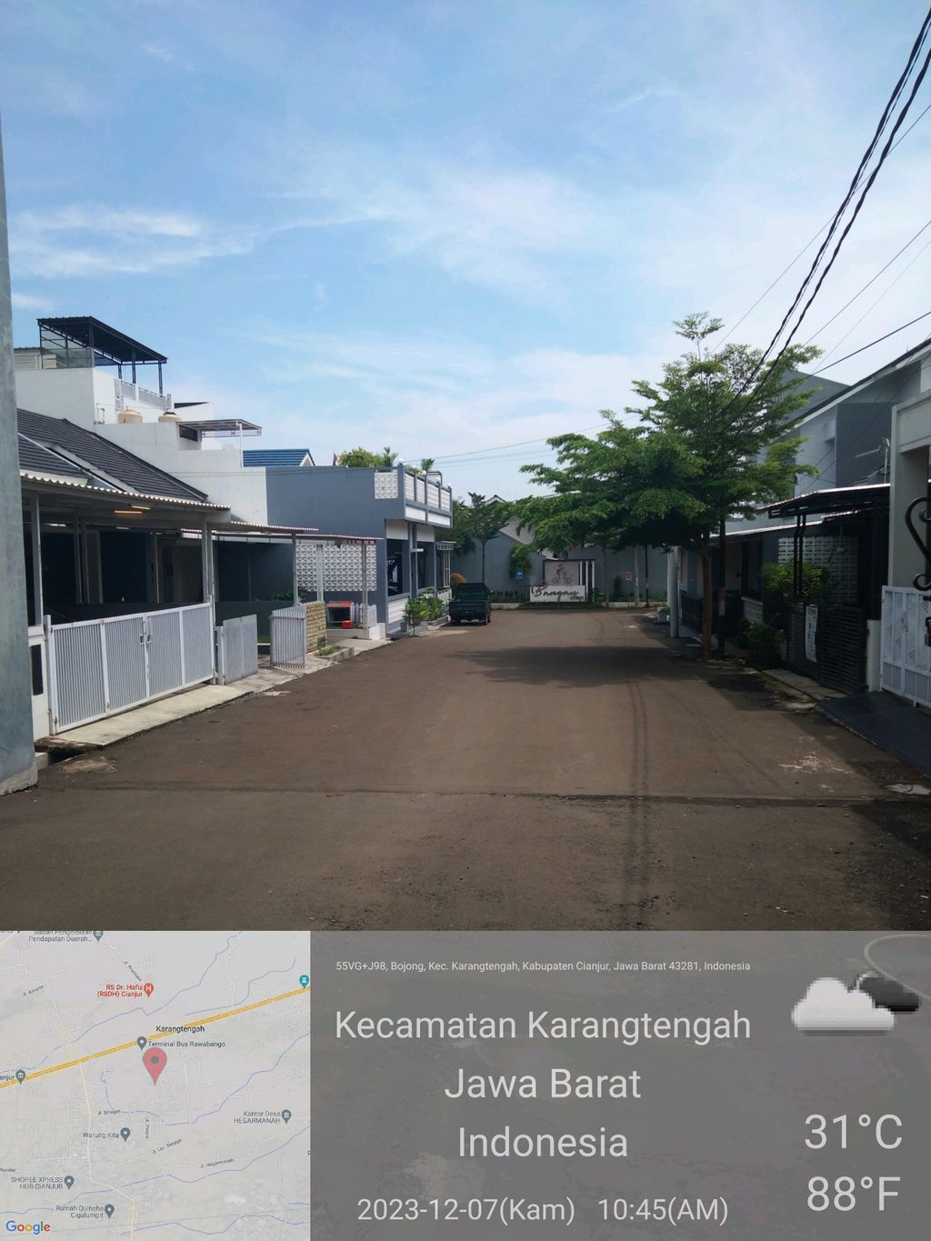 foto posisi tengah perumahan BANGAU VILLAGE RESIDENCE