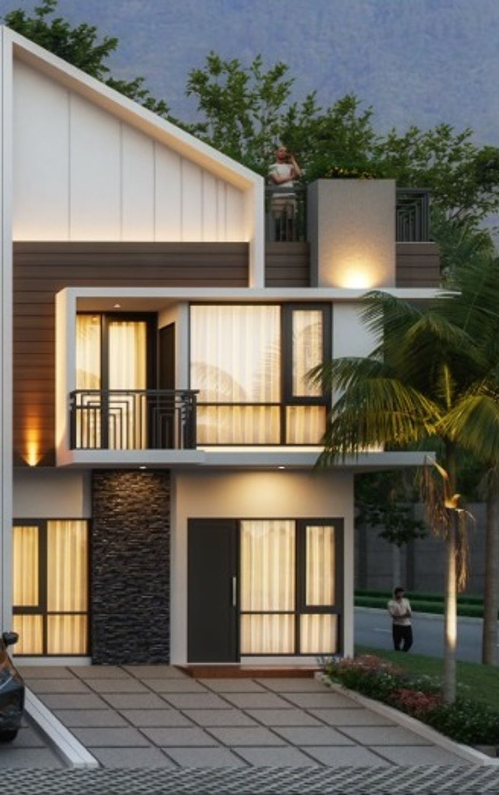 foto tampak rumah tipe SAKURA MASTERPIECE perumahan Bogor Village