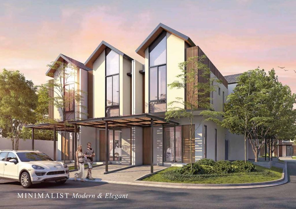 foto tampak rumah tipe Willow (Ex) perumahan Fortunia Residences 2