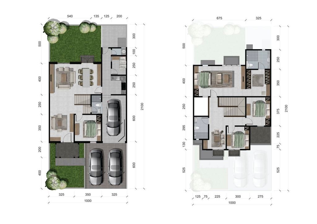 foto denah rumah tipe ALANA perumahan CitraGrand - Blue Aqua