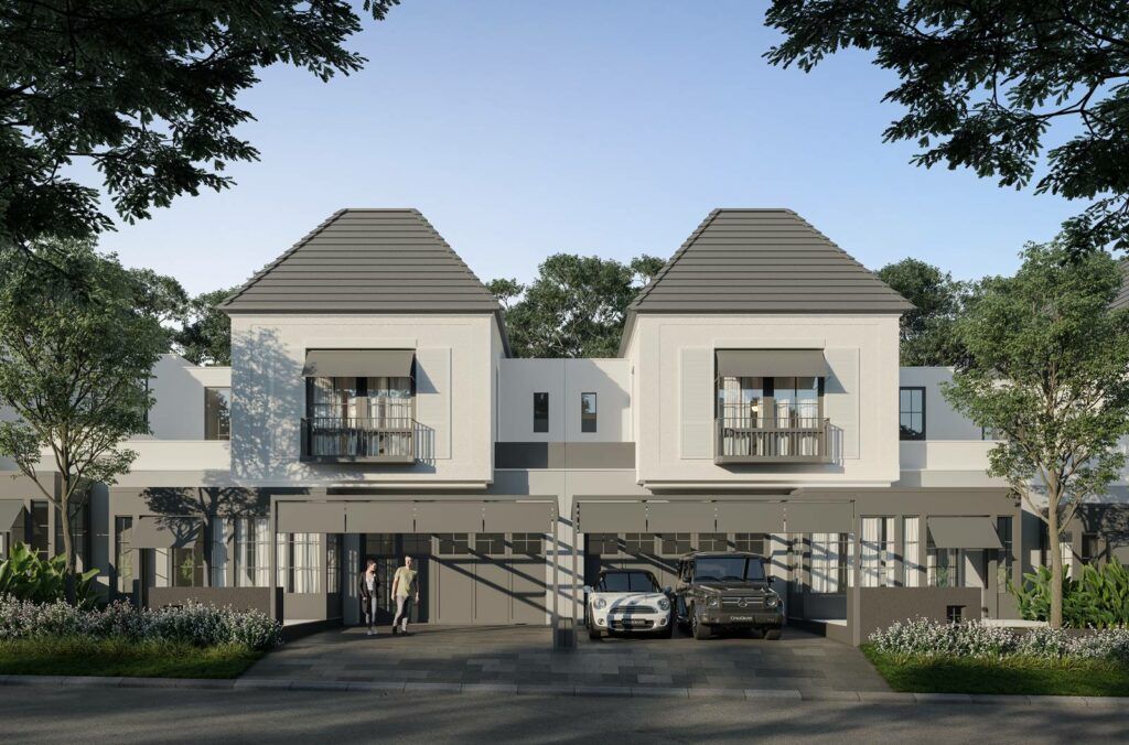 foto tampak rumah tipe AQUATA perumahan CitraGrand - Blue Aqua