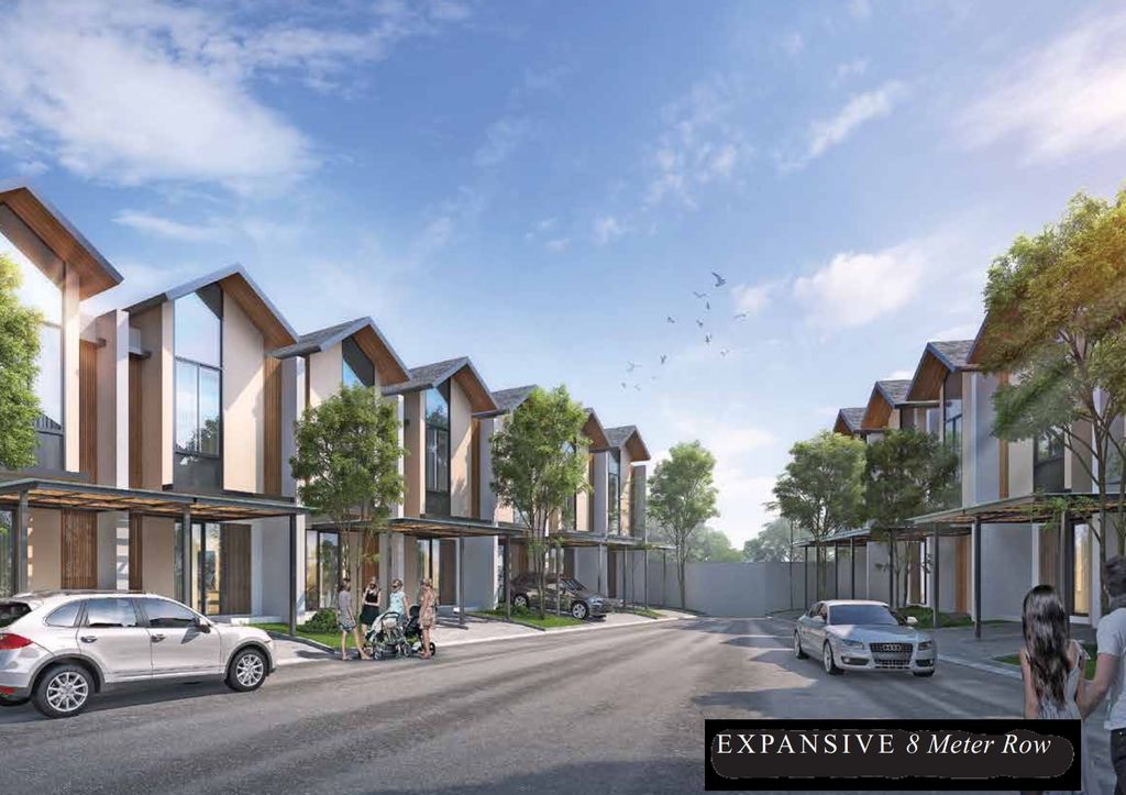 foto tampak rumah tipe Oak perumahan Fortunia Residences 2