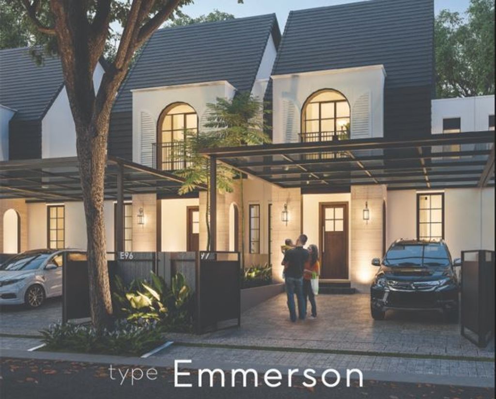 foto tampak rumah tipe EMMERSON NEO 2023 perumahan GRAND HARVEST