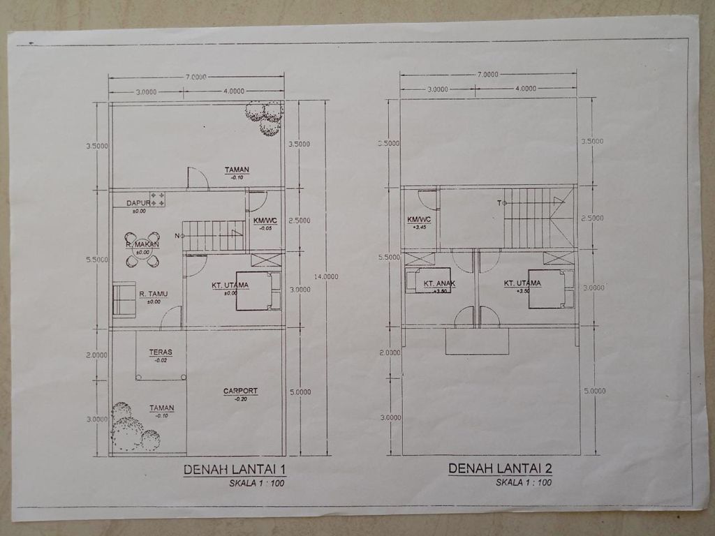 foto denah rumah tipe 78 perumahan THE GRAND ZAMZAM RESIDENCE