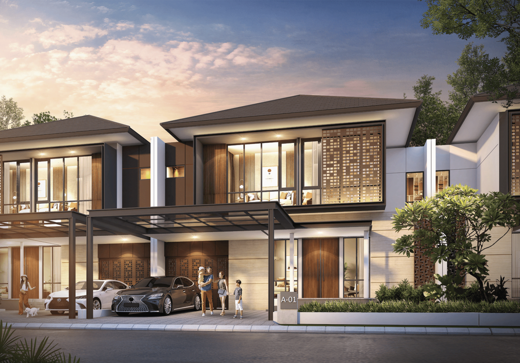 foto tampak rumah tipe Viola perumahan CLUSTER VICTORIA VALLEY