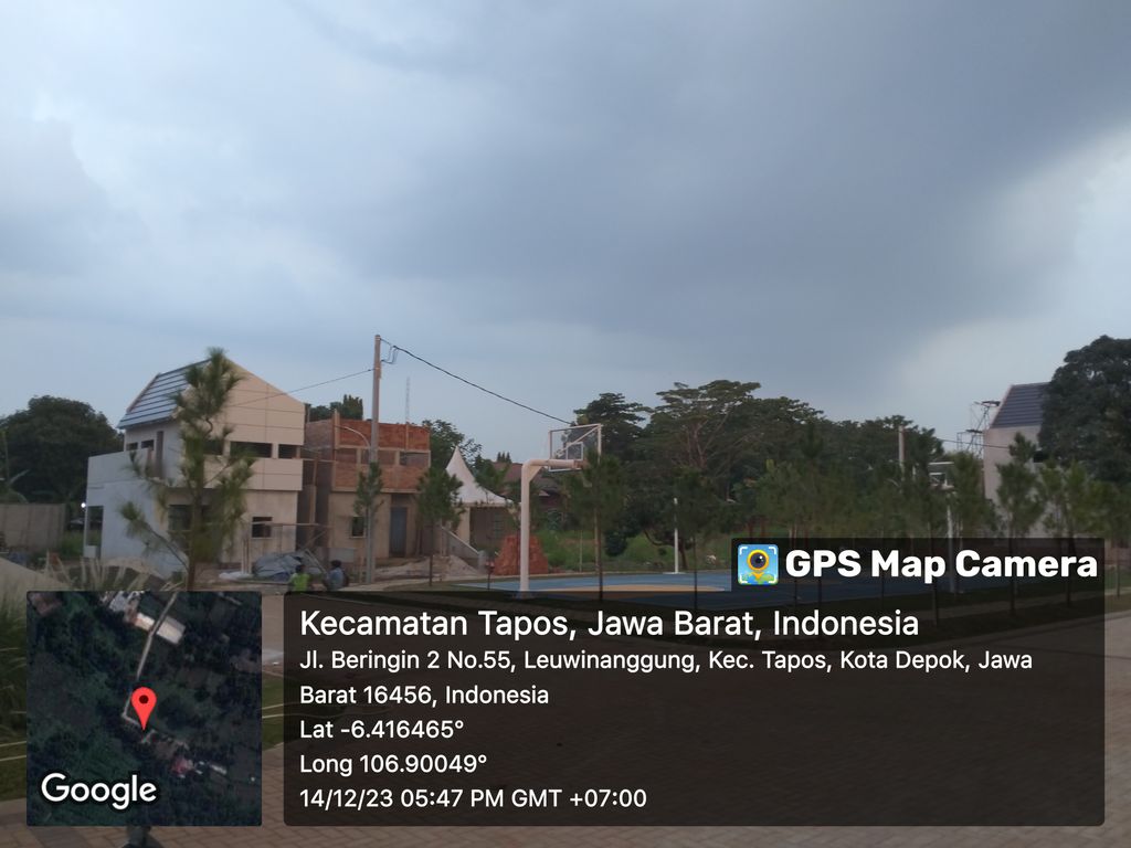 foto posisi tengah perumahan Cimanggis Eco Townhouse
