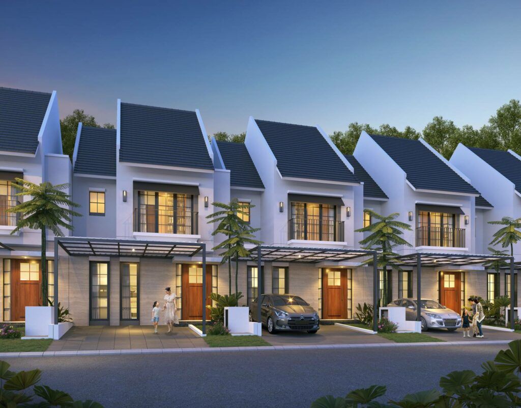 foto tampak rumah tipe CLIO perumahan CitraGrand - Red Terracotta 2