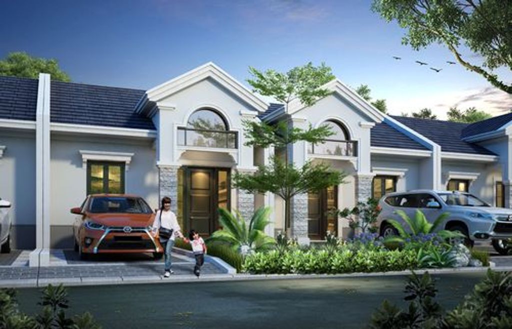 foto tampak rumah tipe 48 perumahan Grand Victoria 1