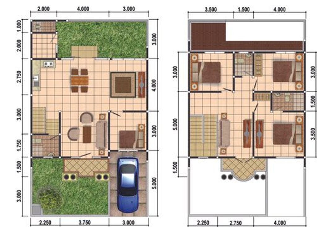 foto denah rumah tipe 150 perumahan Grand Victoria 1